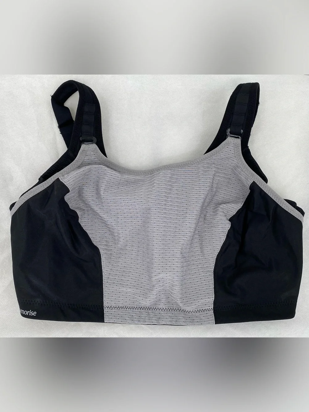 Glamorise Double‎ Layer Custom Control Sports Bra Gray/Black 40-H